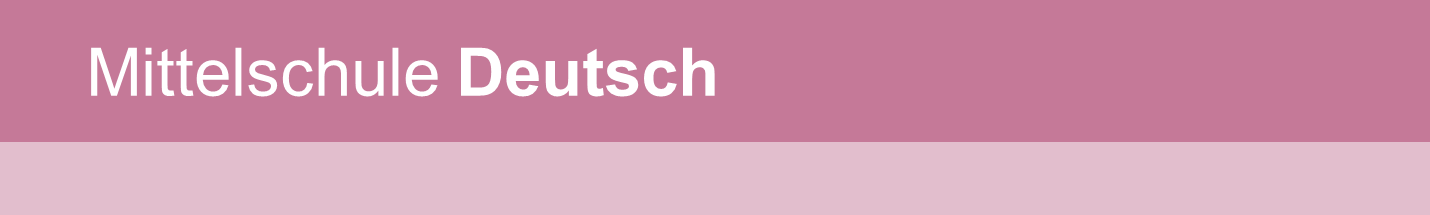Mittelschule Deutsch